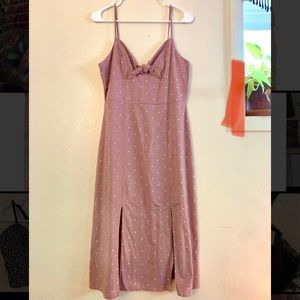 AEO Tie Front Midi Dress